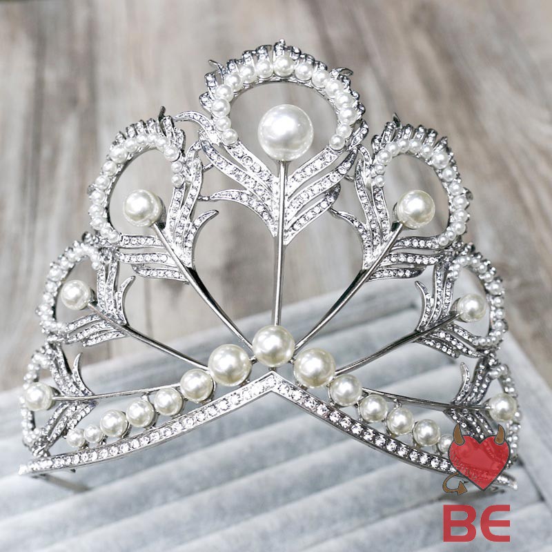 Vương miện YADORNOS bằng hợp kim đính đá lấp lánh sang trọng cho nữ