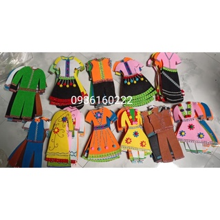Trang phục dân tộc dài 30cm