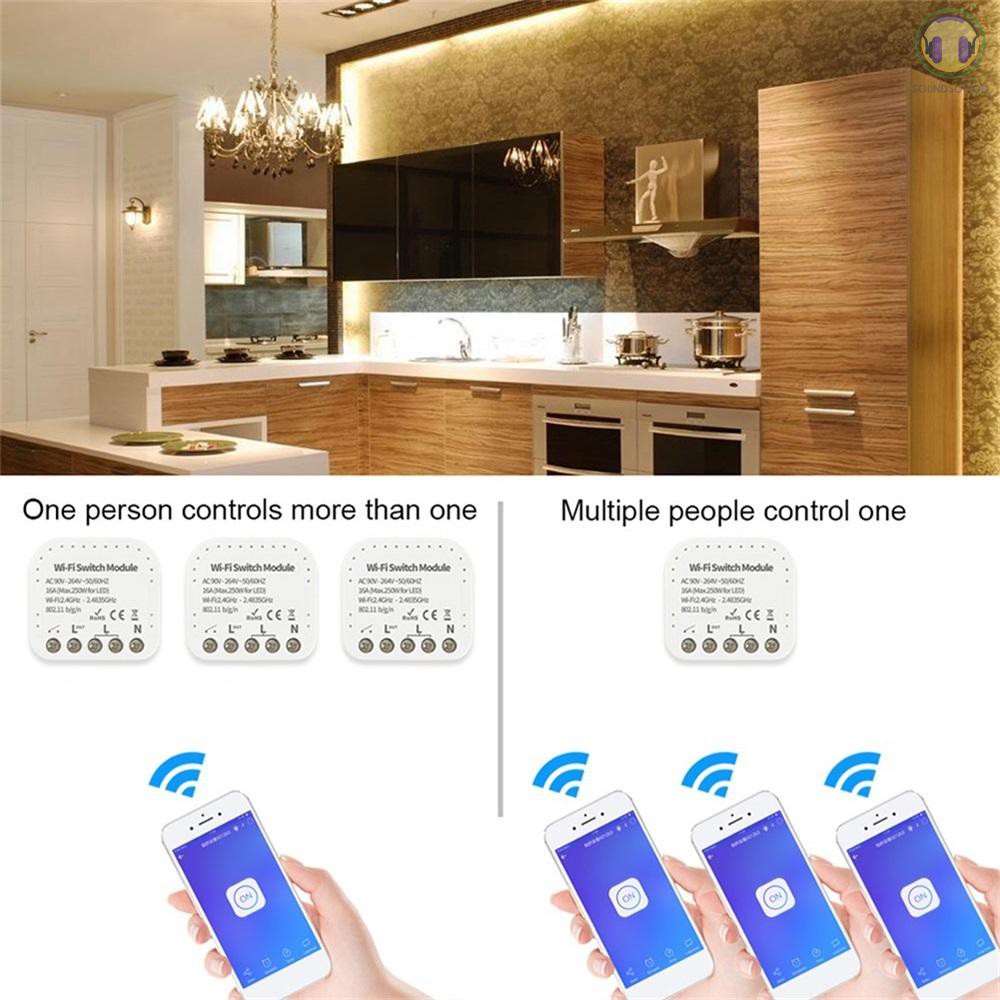 Mô Đun Công Tắc Điều Khiển Từ Xa 2 Chiều Ew-Wifi-501 Cho Các Thiết Bị Điện Trong Nhà