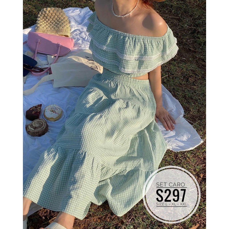 [Mã FATHANG5 giảm 10K đơn 50K] Bigsize Set caro S297