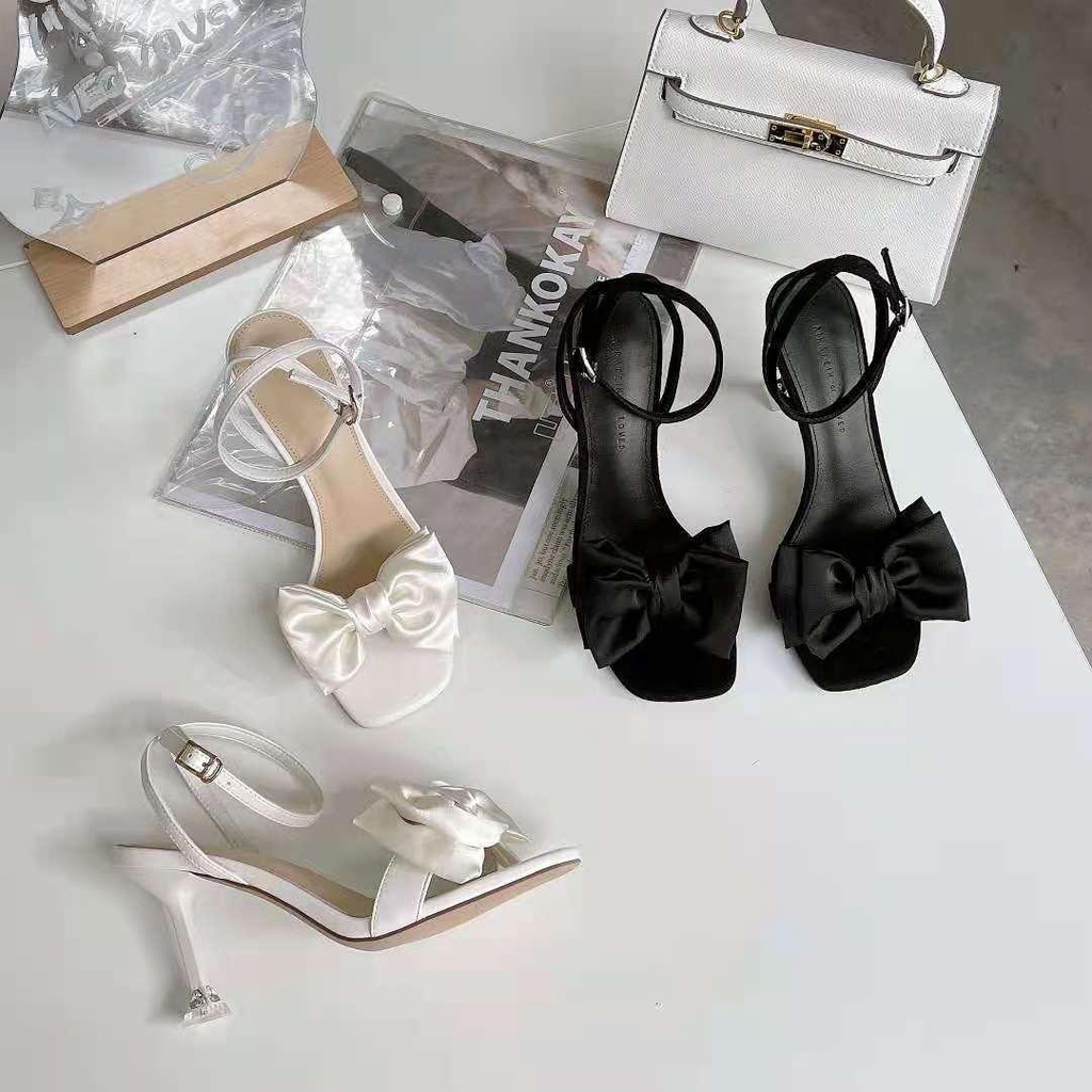 Sandal Cao Gót Thiết Kế Mới Màu Trắng Thời Trang Dành Cho Mùa Hè