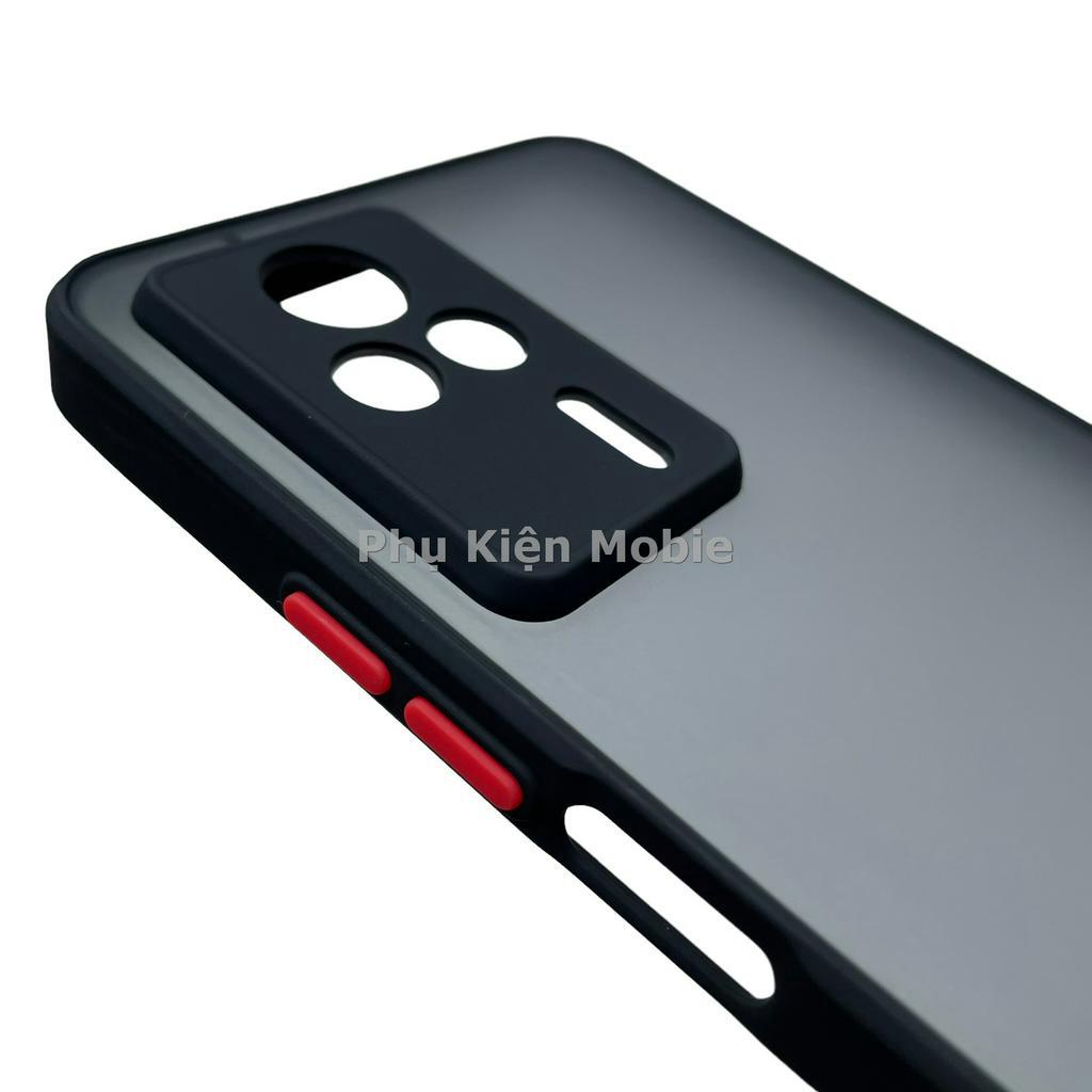 Ốp lưng cứng nhám mờ viền silicon bảo vệ camera cho Xiaomi Redmi K60E