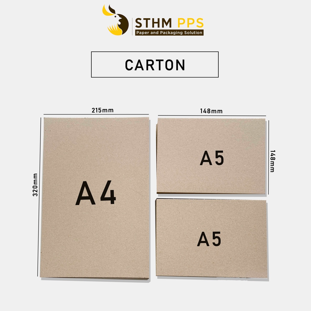 10 tờ carton lạnh làm bìa sổ tay 2 lớp (tương đương 1.2mm) STHM PPS