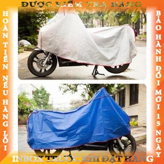 ÁO TRÙM XE MÁY LOẠI TỐT- bạc phủ xe máy chống nắng daudai