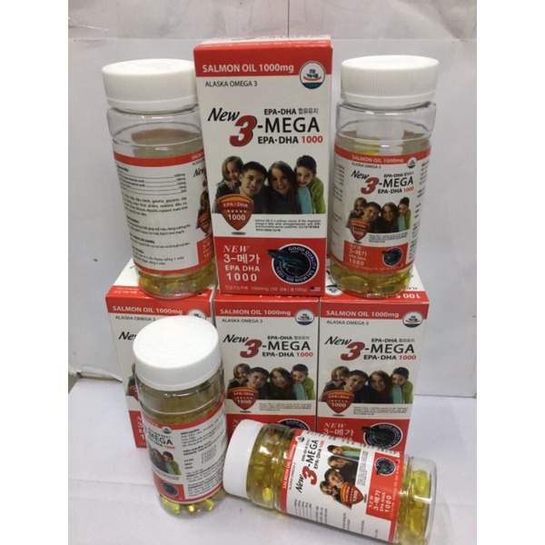 Dầu Cá Alaska Omega 3 Bổ Não, Tăng Cường Thị Lực, Giảm Nguy Cơ Mắc Bệnh Tim Mạch, hộp 100viên