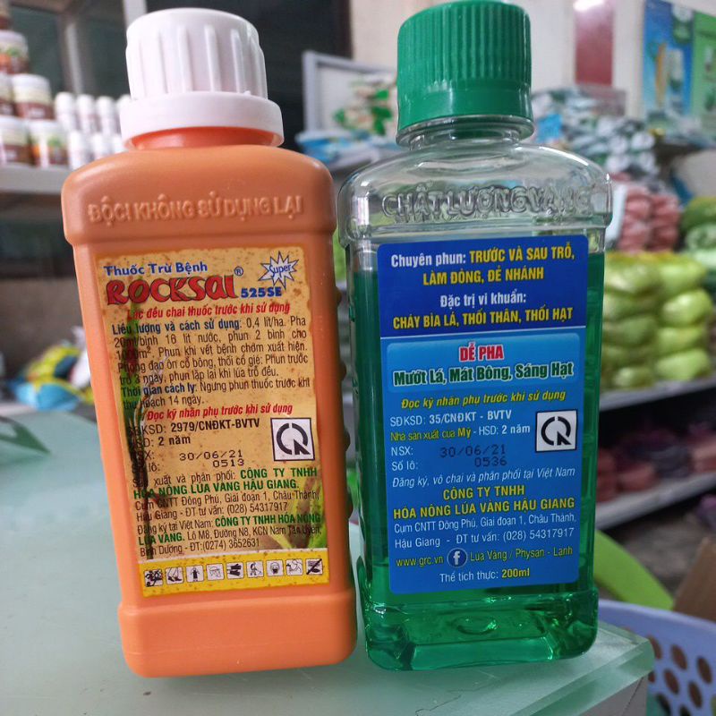 Cặp đôi Rocksai-Physan trừ đạo ôn và vi khuẩn