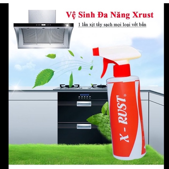 Chai tẩy rửa đa năng,Bình xịt tẩy rửa nhà bếp X-Rust,Tẩy sạch mọi vết bẩn X-RUST xịt tẩy rửa đa năng,nước tẩy rửa nhà