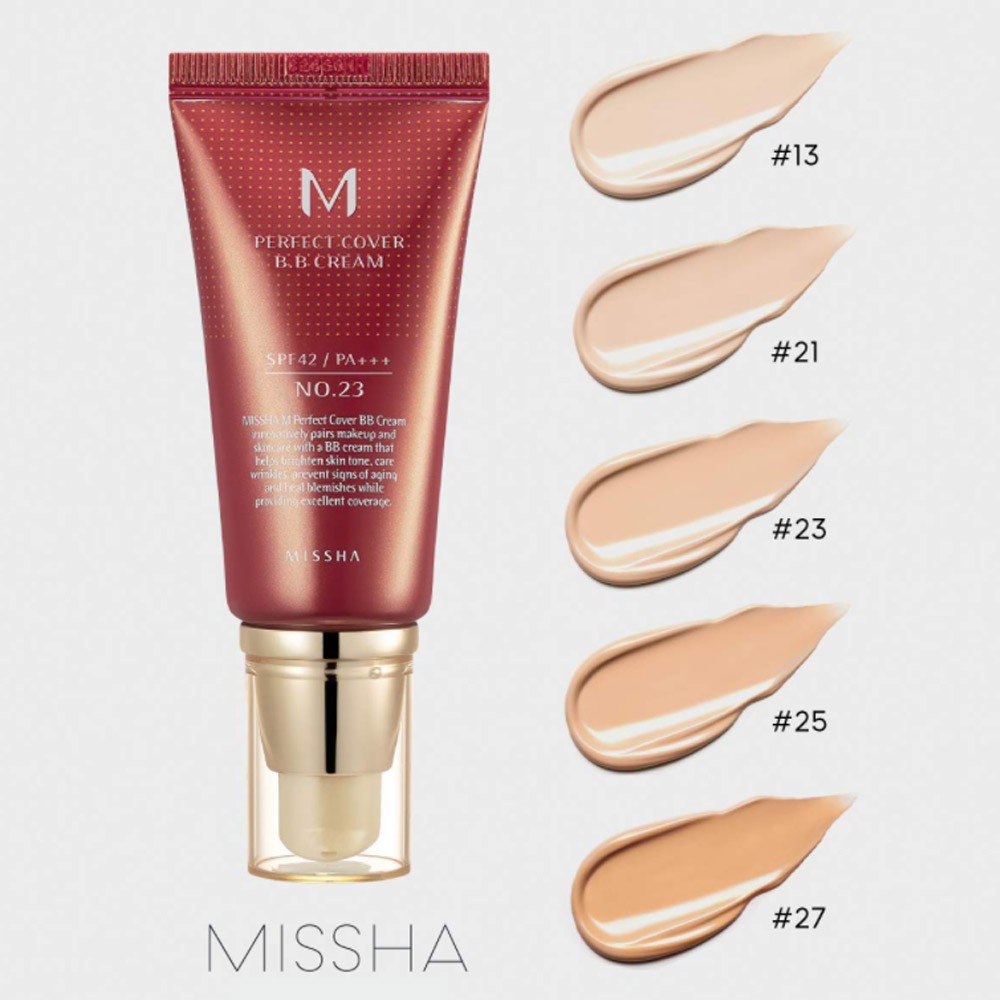 Kem BB Missha Perfect Cover chống nắng SPF 42 PA+++