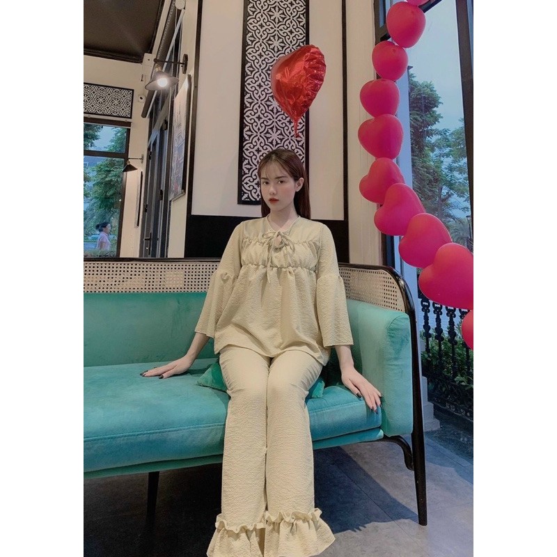 BỘ ĐŨI XỐP TIỂU THƯ IN HÌNH DỄ THƯƠNG