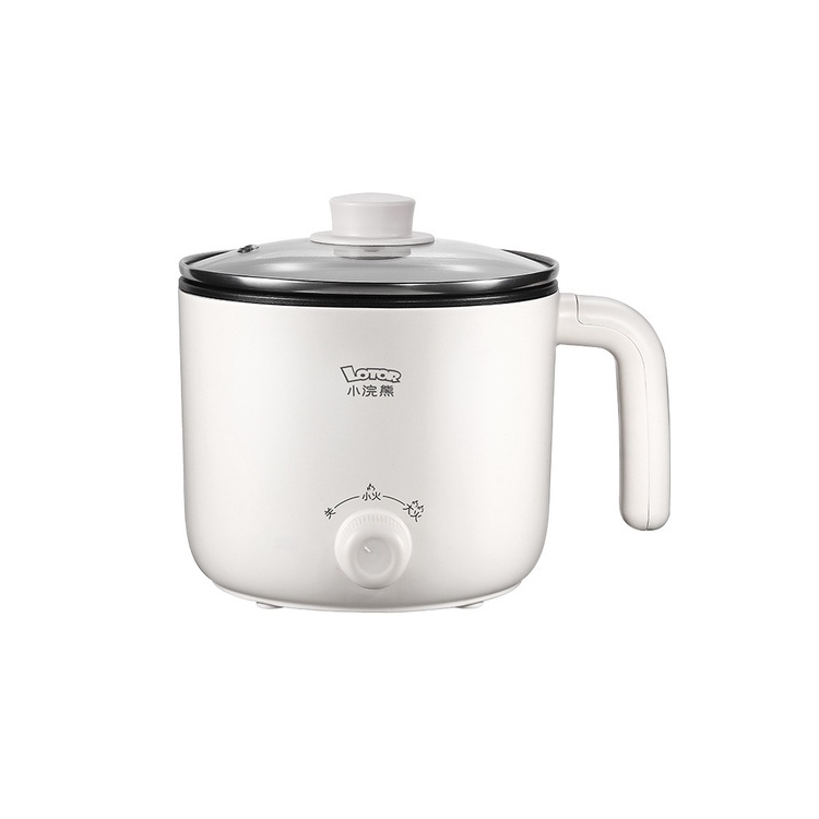 Nồi lẩu điện Lotor đa năng chống dinh Nồi lẩu mini chiên xào dán kèm xửng hấp cao cấp