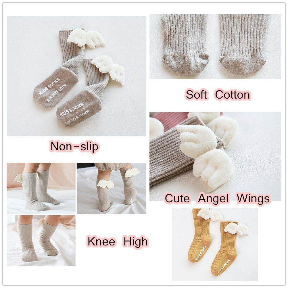 MIHAN1 Vớ Cotton Mềm Cổ Cao Qua Gối Thời Trang Hè Thu Cho Bé