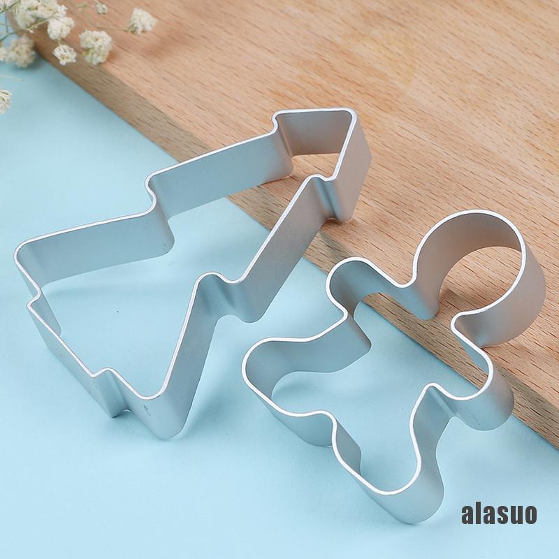 5 Khuôn cắt bánh quy bằng nhôm tạo hình phong cách giáng sinh