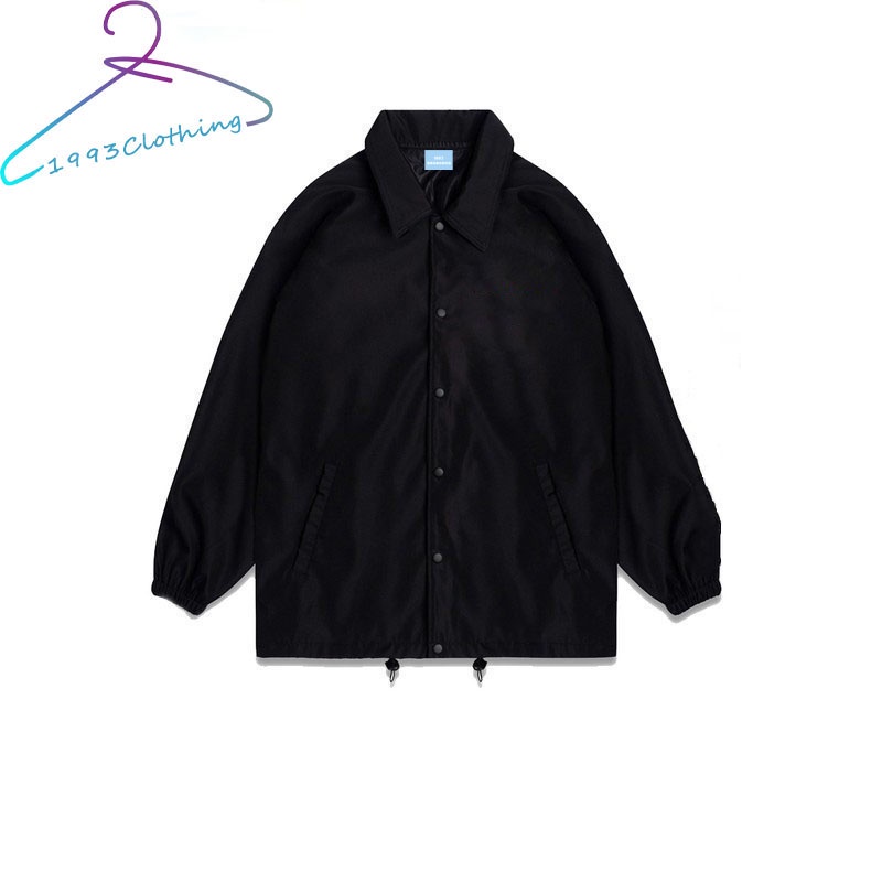 ♞ÁO KHOÁC KAKI TRƠN NÚT BẤM/ÁO JACKET ĐEN VẢI CAO CẤP,👚FREESHIP👚, NAM NỮ HÀNG VNXK 2 LỚP,1993CLOTHINGG