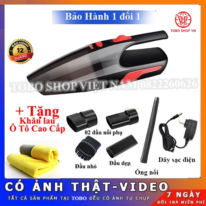 Máy Hút Bụi Cầm Tay ⚡️𝐅𝐑𝐄𝐄 𝐒𝐇𝐈𝐏⚡️ Máy Hút Bụi Mini Không Dây Và Có Dây Nguồn Tẩu 12V Cao Cấp | BH 1 Năm | 1 Đổi 1 !