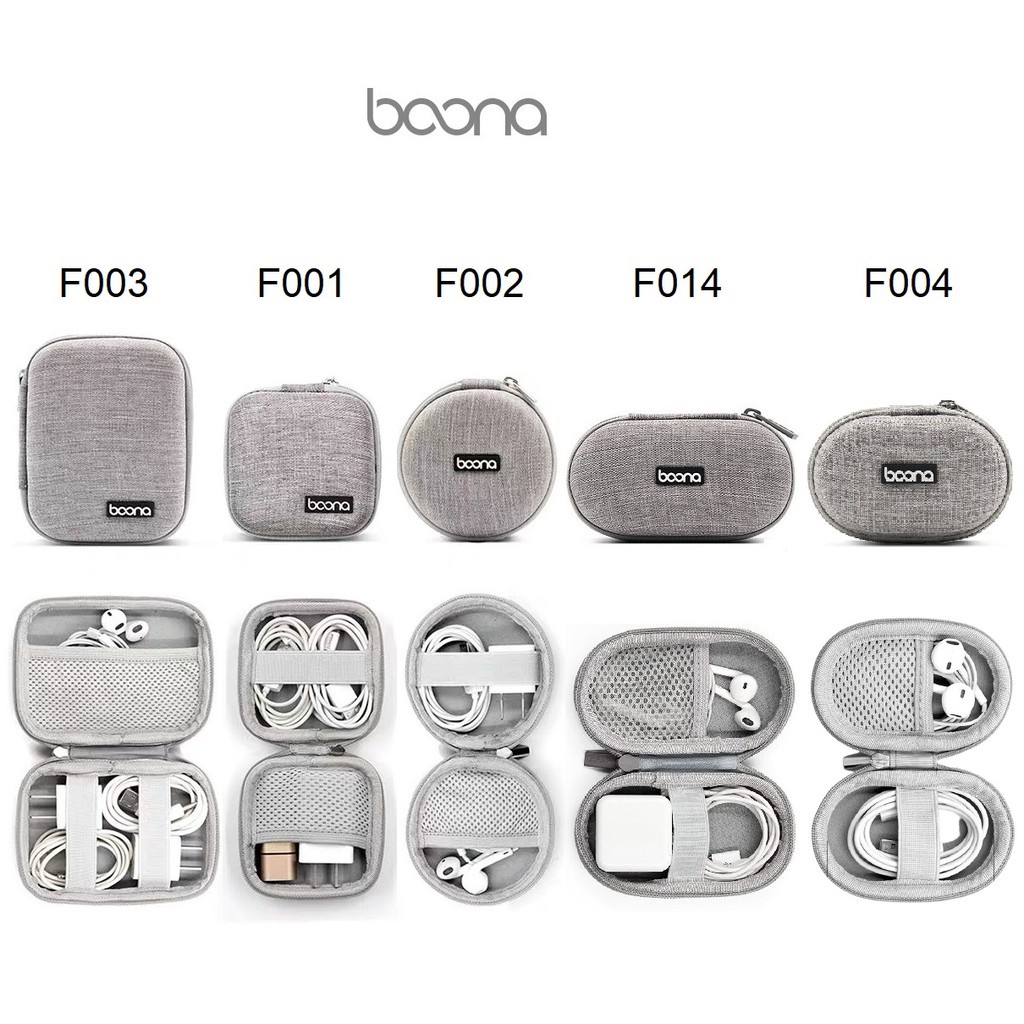Hộp đựng sạc cáp điện thoại iphone tai nghe thẻ nhớ form cứng Baona  F001 F002 F003 F014 F004