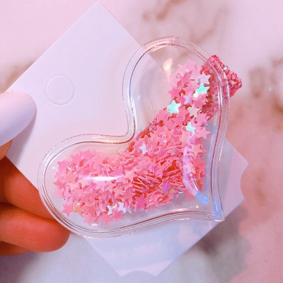 Kẹp Tóc PVC Trong Suốt Phối Kim Tuyến Phong Cách Hàn Quốc Dành Cho Em Bé