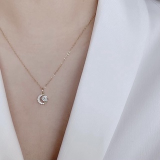 Dây chuyền bạc nữ Trăng đá Lii.A Silver