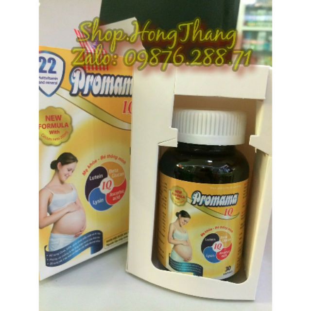 BỔ SUNG SẮT VÀ VITAMIN CHO MẸ BẦU PROMAMA IQ