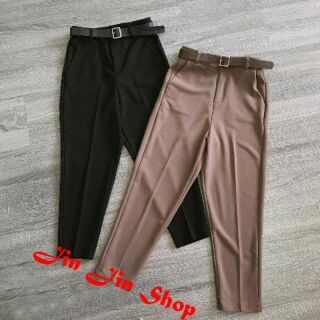 Quần baggy cạp cao thấp vải đẹp