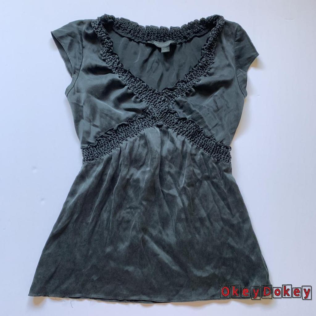 Áo thun tay bèo dáng ôm màu sắc đơn giản thời trang mùa hè cho nữ