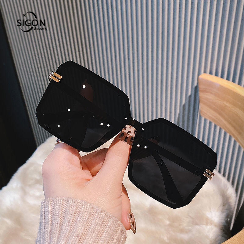 Kính Mát Gọng Vuông Lớn Thời Trang Nam Nữ