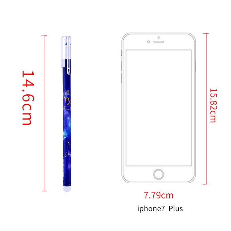 Hộp 12 Cây Bút Bi Ngòi 0.5Mm Mực Xanh / Đen Có Thể Xóa Được