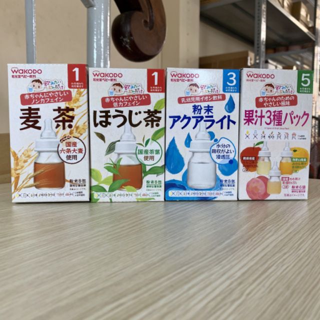 (Sỉ_ lẻ) [date mới nhấ] Trà hoa quả Wakodo nhật bản (nước ép các loại quả) dành cho bé ăn dặm từ 1, 3, 5 tháng tuổi | BigBuy360 - bigbuy360.vn