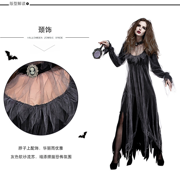 Trang Phục Hóa Trang Halloween Cô Dâu Ma Kinh Dị