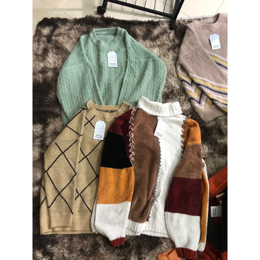 combo 2 áo len Hàn tuyển cho khách