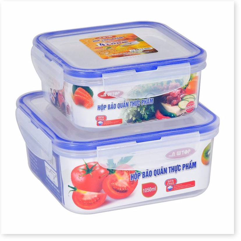 [COMBO XẢ KHO] Bộ 4 Hộp Đựng Bảo Quản Thực Phẩm Four Lock cao cấp [ siêu rẻ ]