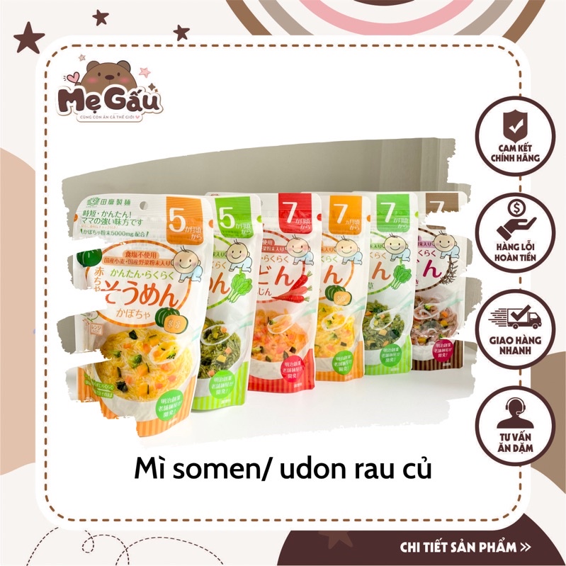 Mì Rau Củ Akachan Đủ Vị 5m-7m Cho Bé
