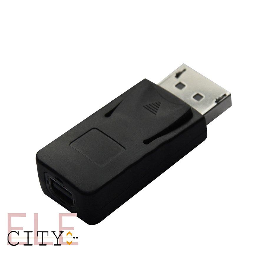 111ele} Black DP Displayport Male To Mini DisplayPort Female Mini DP Convertor Adapter