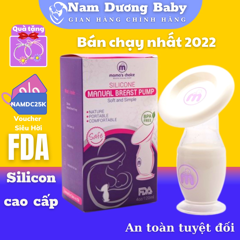 Cốc hứng sữa Mama's Choice [CHẤT LIỆU SILICON CAO CẤP] Siêu tiện lợi cho mẹ hút sữa, hứng sữa - Sử dụng thay Máy hút sữa