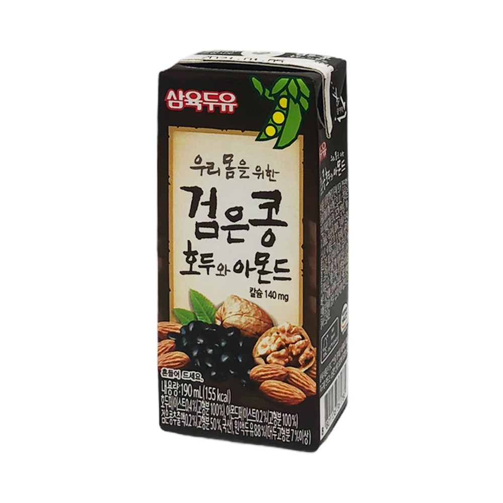 [CHÍNH HÃNG] Sữa Đậu Đen Óc Chó Hạnh Nhân Hàn Quốc Hộp 190ml