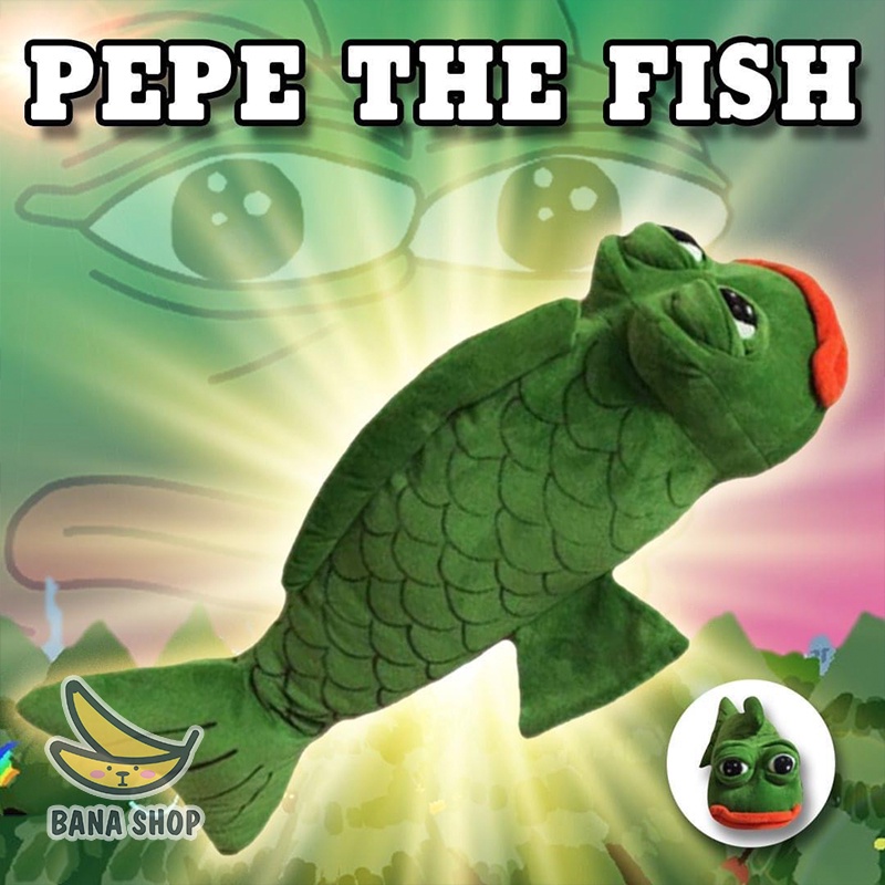 Gấu bông gối ôm ếch xanh Pepe cá chép siêu bựa dành cho vozer
