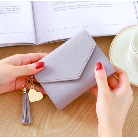 - Ví nữ mini - Ví cầm tay Hàn Quốc nắp vuông kute nhiều màu - Ví_Nữ_VN001