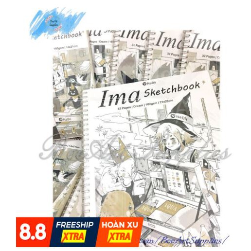 [ HỌA CỤ ONLINE ] SKETCHBOOK NABII IMA ĐL 160GSM