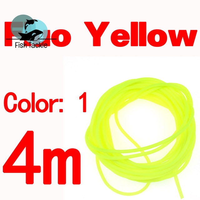 Túi 4m Ống Silicon Mỏng Co Giãn Mềm Bọc Dây Câu Cá Nymph Worm
