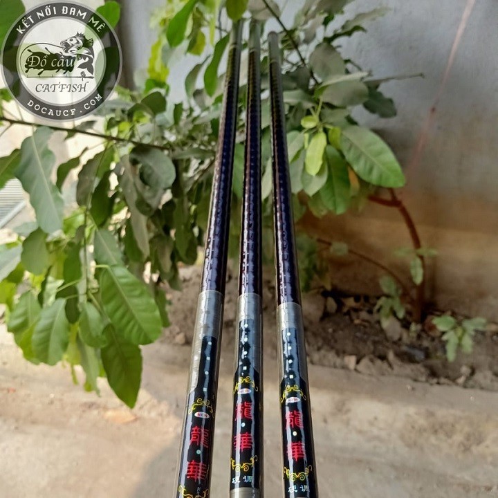 Cần Câu Tay Carbon GW Cán keo Chính Hãng-3m6-4m5-5m4-6m3-7m2-Cần câu tay gw