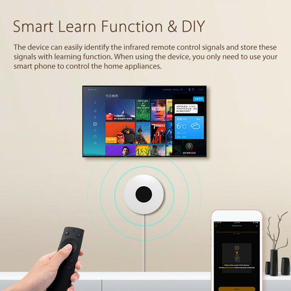 Hub Điều Khiển Từ Xa Thông Minh Không Dây IR IR Hỗ Trợ Cuộc Sống Tuya T4R7 Và Phụ Kiện