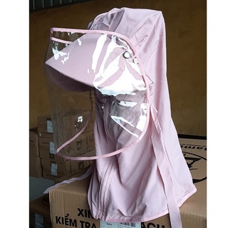 Mũ Nón Bamozo Chắn Giọt Bắn Trong Suốt Chống Dịch, Chống Khói Bụi, Chống Nắng Thời Trang Cao Cấp