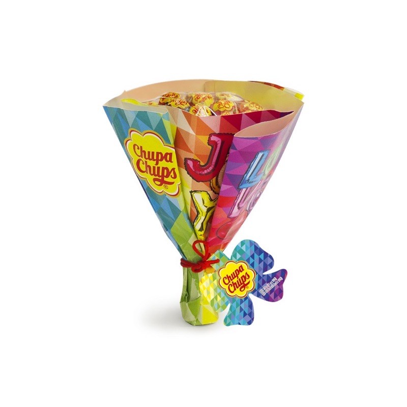 Chupa Chups kẹo mút hương trái cây bó hoa (19 que x 10g/que)