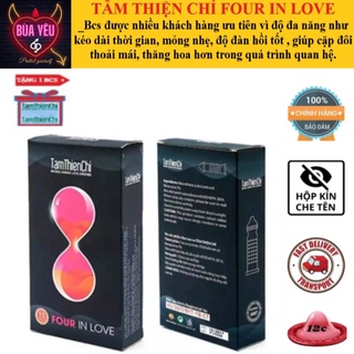 Bao cao su Tâm Thiện Chí Four In Loe kéo dài thời gian -Hộp 12 chiếc