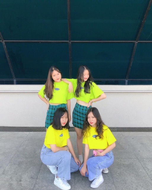[Nữ] Áo croptop ngắn tay cổ tròn Davies Ulzzang 5 Màu Hot Trend
