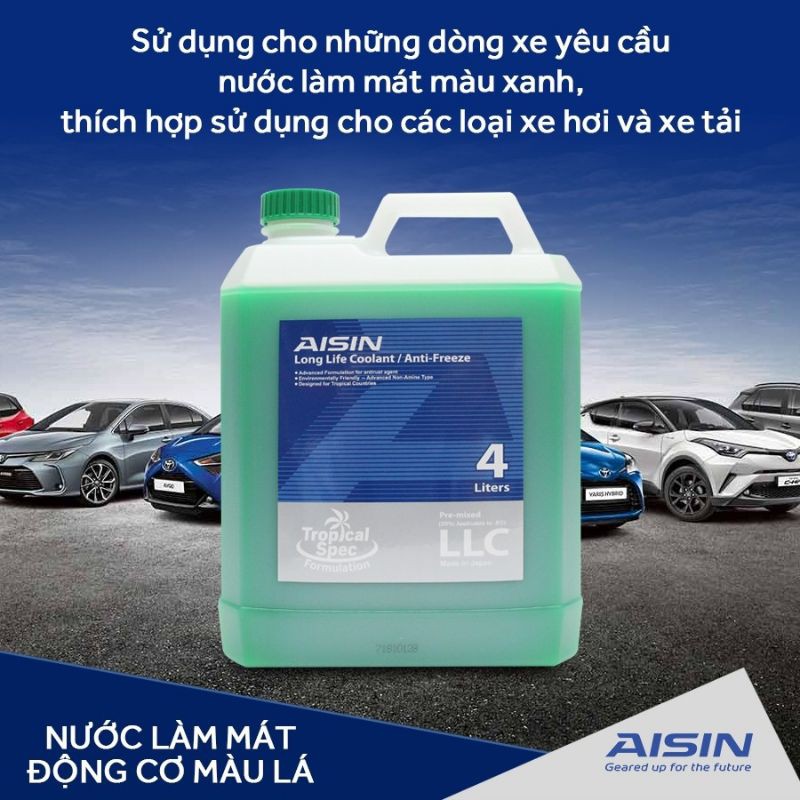 Nước làm mát động cơ Aisin Japan Can 4 lít