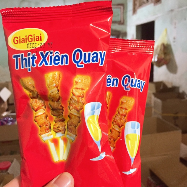 Gà xiên giai giai 1 bịch 20 gói giá sỉ