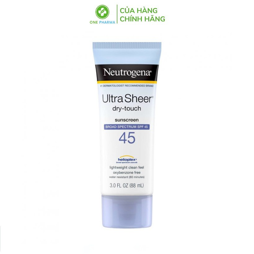 Kem Chống Nắng Neutrogena Ultra Sheer SPF45 Tuýp 88ml