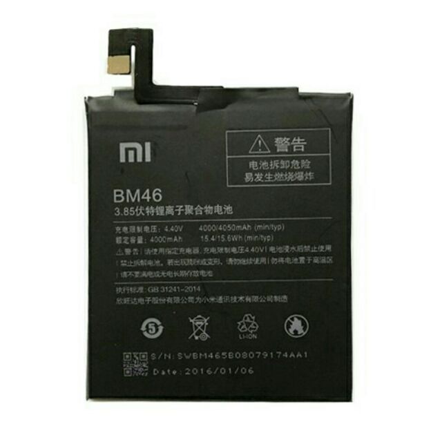 Pin xịn xiaomi redmi note 3/ BM46 note 3 pro bảo hành