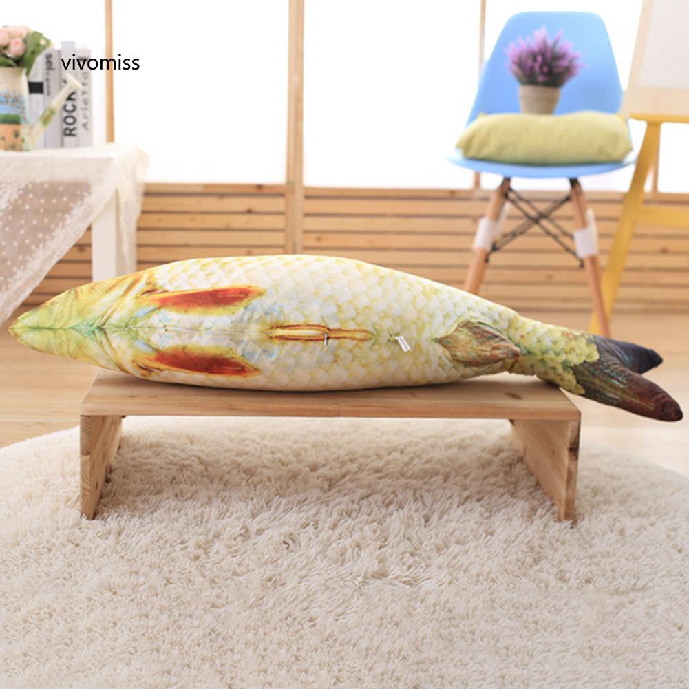 Cá nhồi bông 20cm thiết kế chân thực dành cho mèo