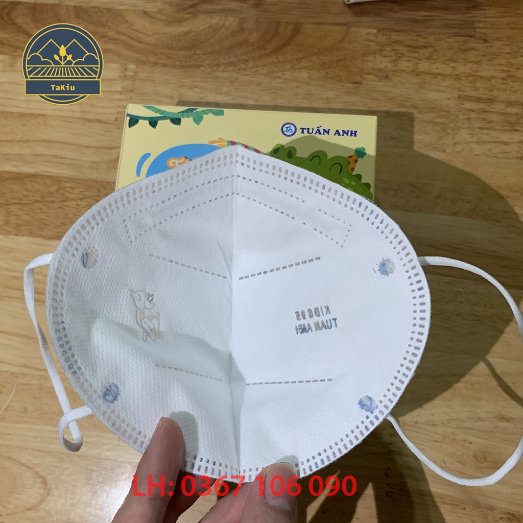 Khẩu Trang N95 Trẻ Em TUẤN ANH 4 Lớp Kháng Khuẩn Hộp 10 Cái